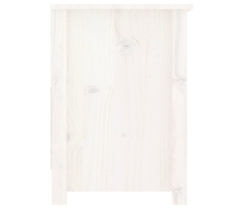 vidaXL Mueble para TV de madera maciza de pino blanco 103x36,5x52 cm