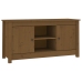 Mueble de TV madera maciza de pino marrón miel 103x36,5x52 cm