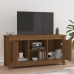 vidaXL Mueble de TV madera maciza de pino marrón miel 103x36,5x52 cm