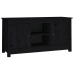 Mueble de TV de madera maciza de pino negro 103x36,5x52 cm