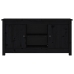 Mueble de TV de madera maciza de pino negro 103x36,5x52 cm