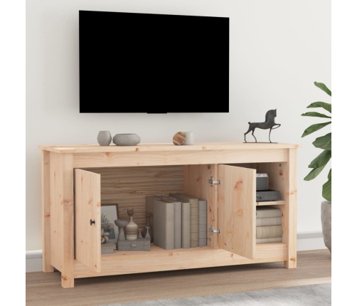 Mueble de TV de madera maciza de pino 103x36,5x52 cm