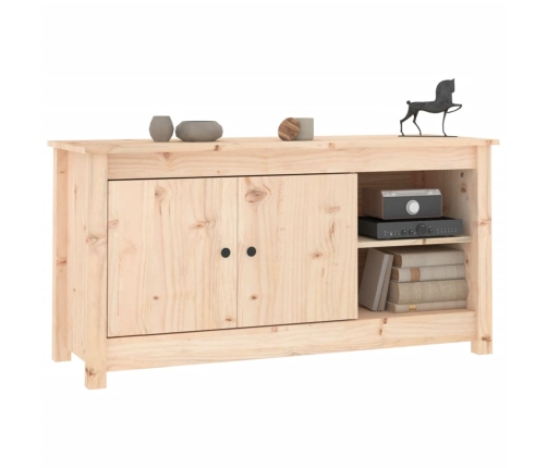 Mueble de TV de madera maciza de pino 103x36,5x52 cm