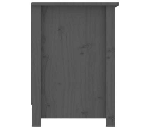 Mueble de TV de madera maciza de pino gris 103x36,5x52 cm