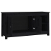 vidaXL Mueble de TV de madera maciza de pino negro 103x36,5x52 cm