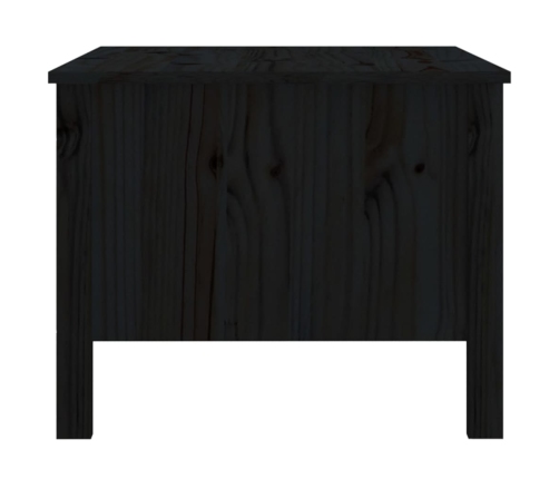 Mesa de centro de madera maciza de pino negro 100x50x40 cm