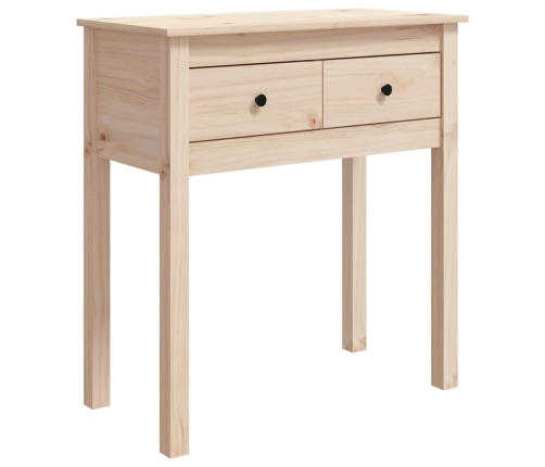 Mesa consola madera maciza de pino 70x35x75 cm