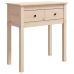 Mesa consola madera maciza de pino 70x35x75 cm