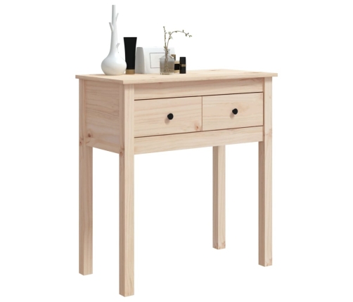 Mesa consola madera maciza de pino 70x35x75 cm