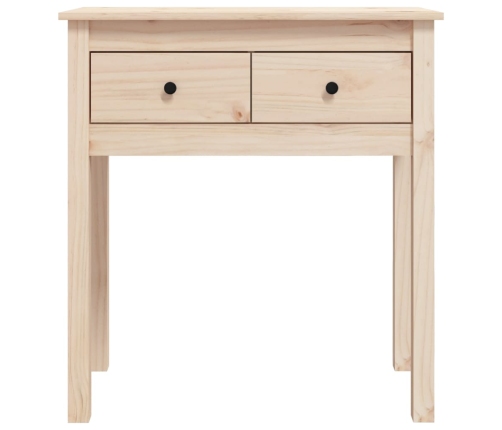 Mesa consola madera maciza de pino 70x35x75 cm