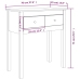 vidaXL Mesa consola madera maciza de pino 70x35x75 cm