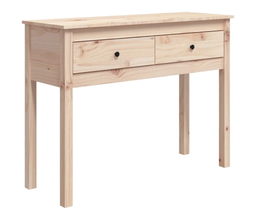 vidaXL Mesa consola madera maciza de pino 100x35x75 cm