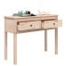 Mesa consola madera maciza de pino 100x35x75 cm