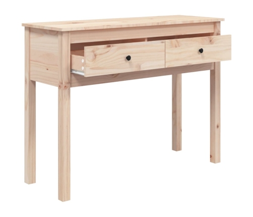 vidaXL Mesa consola madera maciza de pino 100x35x75 cm