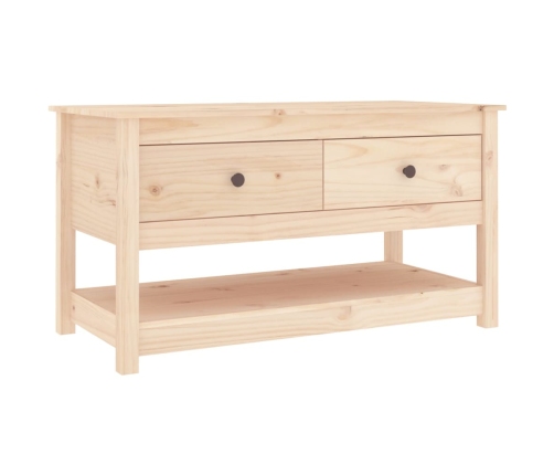 Mesa de centro de madera maciza de pino 102x49x55 cm