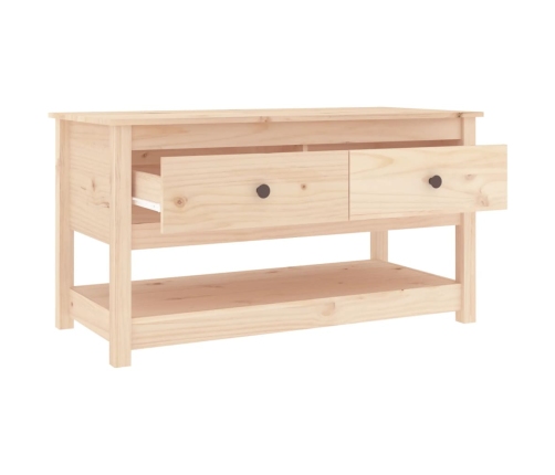 Mesa de centro de madera maciza de pino 102x49x55 cm