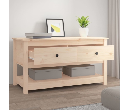 Mesa de centro de madera maciza de pino 102x49x55 cm