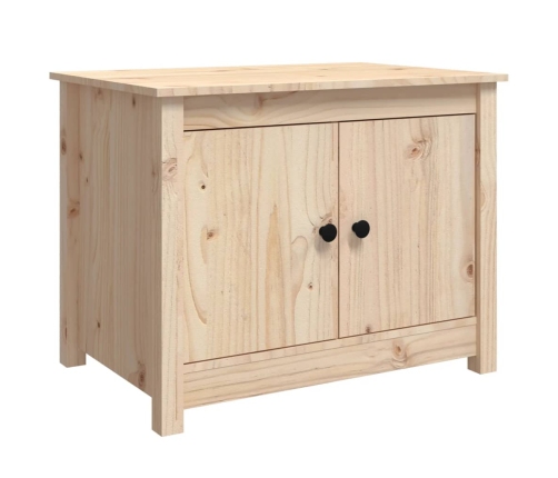 Mesa de centro de madera maciza de pino 71x49x55 cm