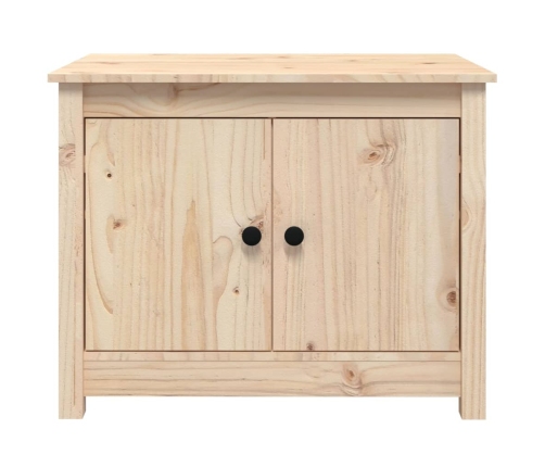 Mesa de centro de madera maciza de pino 71x49x55 cm