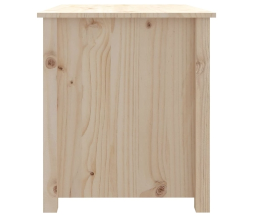 Mesa de centro de madera maciza de pino 71x49x55 cm