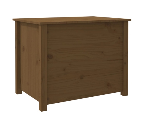 vidaXL Mesa de centro de madera maciza de pino marrón miel 71x49x55 cm