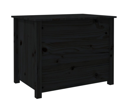 Mesa de centro de madera maciza de pino negro 71x49x55 cm