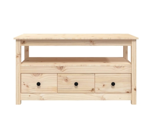 Mesa de centro de madera maciza de pino 102x49x55 cm