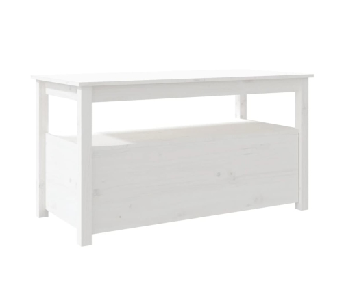 Mesa de centro de madera maciza de pino blanco 102x49x55 cm