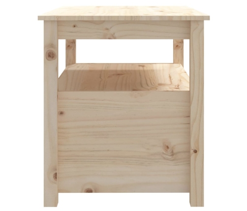 Mesa de centro de madera maciza de pino 71x49x55 cm