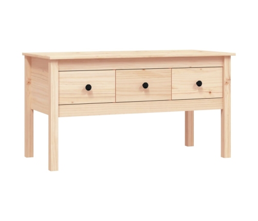 Mesa de centro de madera maciza de pino 102x49x55 cm