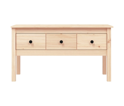 Mesa de centro de madera maciza de pino 102x49x55 cm