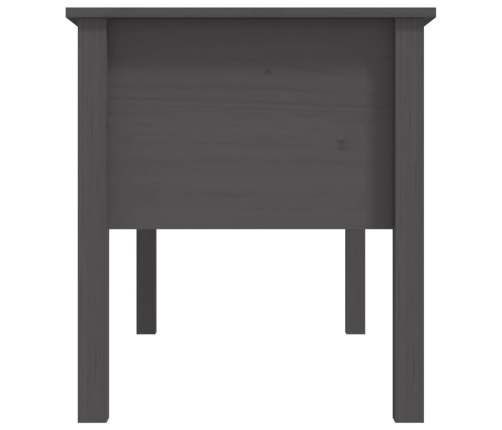 Mesa de centro de madera maciza de pino gris 102x49x55 cm