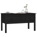 Mesa de centro de madera maciza de pino negro 102x49x55 cm