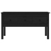 Mesa de centro de madera maciza de pino negro 102x49x55 cm