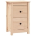 Mesita de noche madera maciza de pino 40x35x61,5 cm