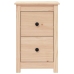 Mesita de noche madera maciza de pino 40x35x61,5 cm