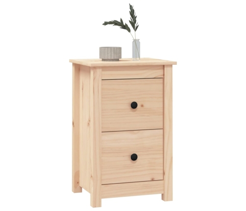 Mesita de noche madera maciza de pino 40x35x61,5 cm