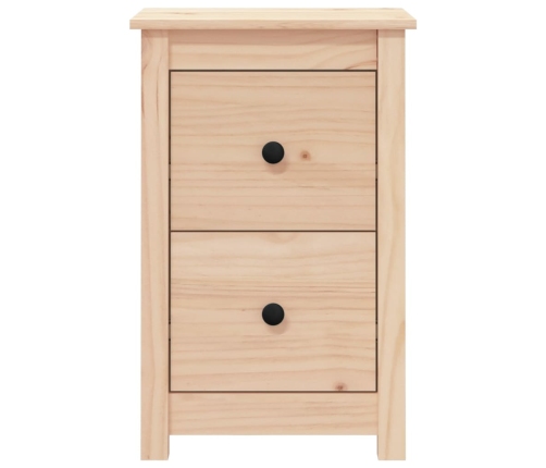 Mesitas de noche 2 uds madera maciza de pino 40x35x61,5 cm