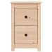 Mesitas de noche 2 uds madera maciza de pino 40x35x61,5 cm