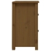 Mesita de noche madera maciza de pino marrón miel 40x35x61,5 cm