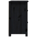 Mesitas de noche 2 uds madera maciza de pino negro 40x35x61,5cm