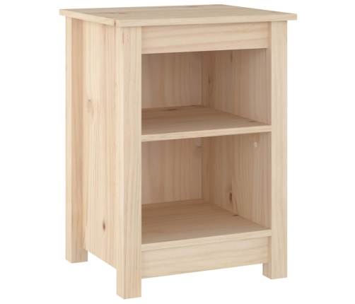 Mesitas de noche 2 uds madera maciza de pino 40x35x55 cm