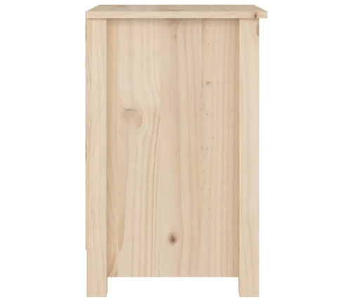 Mesitas de noche 2 uds madera maciza de pino 40x35x55 cm