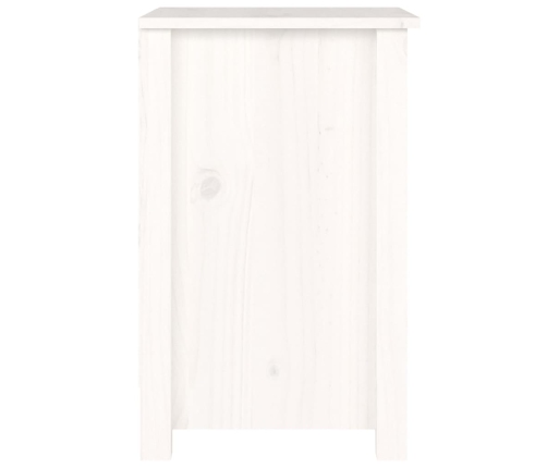 Mesitas de noche 2 uds madera maciza de pino blanco 40x35x55 cm