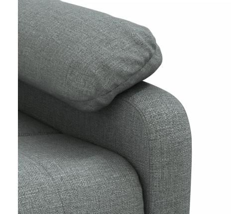 Sillón elevable tela gris oscuro