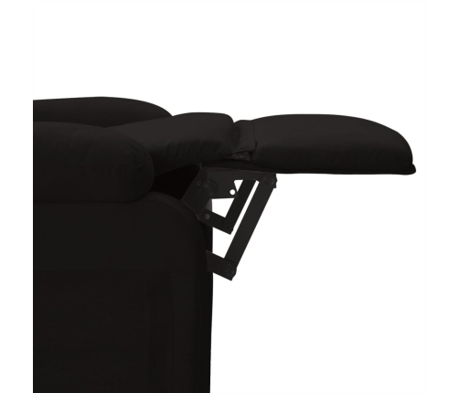 Sillón de masaje elevable tela negro