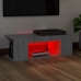 Mueble de TV con luces LED gris Sonoma 90x39x30 cm