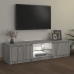 Mueble para TV con luces LED gris Sonoma 140x40x35,5 cm