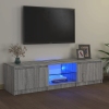 vidaXL Mueble para TV con luces LED gris Sonoma 140x40x35,5 cm