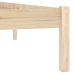 Estructura de cama sin colchón madera maciza de pino 137x190 cm